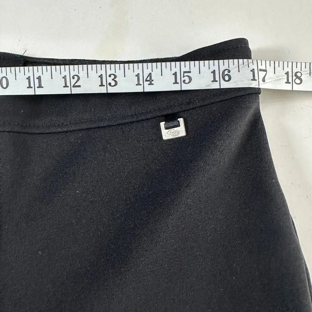 ROFFE Stirrup Ski Pants High Waist Flare Leg Womens‎ 14-LONG Wool Blend Fleece